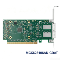 Adaptateur Ethernet Mellanox MCX623106AN-CDAT Connect X-6 Dx 1 Gbit/s double port QSFP56 PCIe 4.0 pour IA, HPC, Cloud et Données d'entreprise