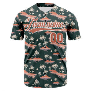 Camiseta de béisbol sublimada personalizada de talla grande Vintage personalizada de alta calidad, camiseta de béisbol con botones de secado rápido transpirable - Product Image 2