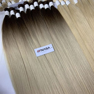 ผมต่อสีออมเบร24นิ้วสำหรับต่อผมมนุษย์บริสุทธิ์เวียดนามสี100% ยังไม่ได้ผ่านการทำสารเคมีเป็นกลุ่มปลายหนาเป็นธรรมชาติ - Product Image 1