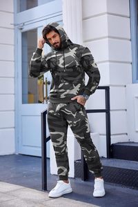 Survêtement en Polaire Brossé 420GSM Personnalisé, Ensemble Pantalon à Capuche pour Hommes, Ensemble de Sports d'Hiver Chaud Noir Jaune, Bloc de Couleur - Product Image 5