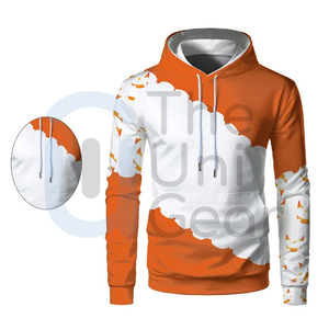 OEM Service Available 100% Cotton <b>Fleece</b> Breathable Drawstring Hoodie Casual Winter Front Logo Solid Pattern Outdoor Tops Men - Product Image 5
