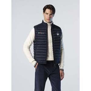 Gilet décontracté pour homme North Sails AC38 Zephyr, veste ultralégère en toile bleu marine, coupe-vent, avec broderies techniques, pour l'automne - Product Image 4