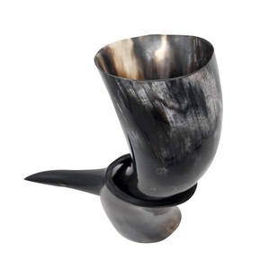 Technique de polissage élevée de qualité supérieure Artisanat naturel Support de jante en laiton poli de haute qualité pour corne à boire - Product Image 2