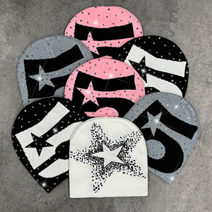 Bonnet en tricot réversible personnalisé avec camouflage et broderie 3D |   Logo d'équipe 100% acrylique unisexe réglable prix d'usine - Product Image 1