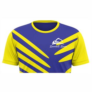 T-shirts unisexe à sublimation en polyester, streetwear, manches courtes, col rond, style sportif - Product Image 3