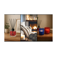 Diffuseur d'huiles essentielles 200 ml Édition Hiver Parfum d'ambiance chaleureux et confortable Design raffiné Sans plomb Fabriqué en Italie Longue durée Écologique