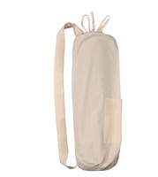 Sac de tapis de yoga en coton imprimé personnalisé avec sangle réglable fourre-tout en toile pour Fitness Gym accessoires de yoga écologiques