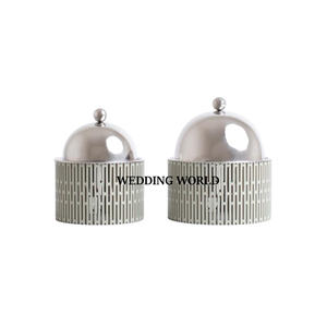 Calentador de Comida Metálico Decorativo para Bodas, Diseño Personalizado, Nuevo y Lujoso, Cazuela Redonda, Olla Caliente Metálica para Bodas - Product Image 4