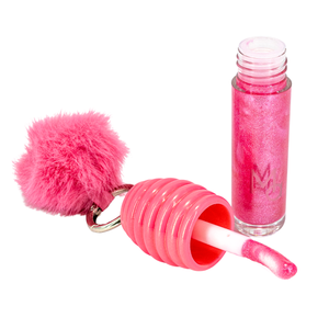 Lote de 6 unidades - Brillo Labial Mocoallure Miel Rosa "Lip Bubble" - Brillo Hidratante con Pompón Kawaii - Acabado Sedoso con Efecto Espejo - Product Image 4