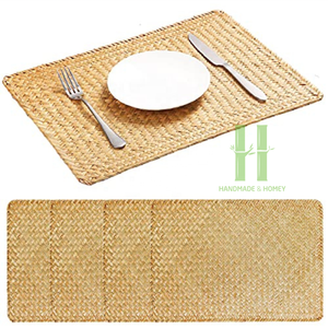 Best Price <b>Round</b> Seagrass <b>Placemats</b> Seagrass Charger Plates Variety of Sizes Custom Table Decorations From HNH Vietnam - Product Image 6