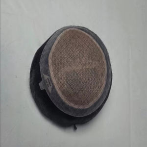 Perruque toupet Miraje Model Taz BD en cheveux humains Remy indiens avec une densité de 100%, vague profonde naturelle et vague corporelle, base en dentelle PU - Product Image 2