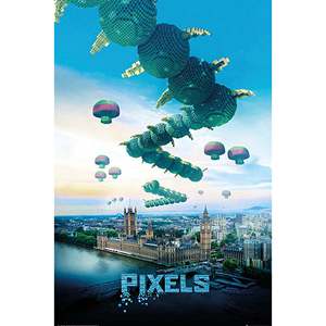 Modern Style Millipede Galaga Centipede Pixels <b>Poster</b> Wall Decor Paper Material - Product Image 1