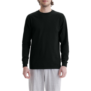 Sweat-shirt en coton biologique pour homme, bleu marine, blanc, vert foncé, échantillon gratuit, vente en gros, manches longues, impression de logo personnalisée disponible - Product Image 6