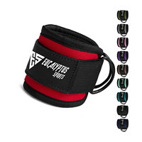 Sangles de cheville personnalisées pour le fitness des jambes, rembourrage en EVA, fessiers, fitness, allumeur de cheville avec logo personnalisé et motifs de couleur.