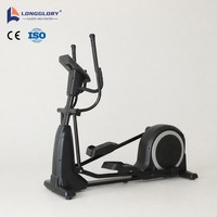 Elliptique de fitness commercial à résistance magnétique avec écran LED pour salle de sport à domicile