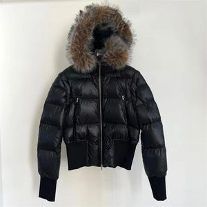 <b>Women's</b> Winter 2025 Down Jacket | Detachable Sleeve And <b>Hooded</b> Puffer | Fox <b>Fur</b> Collar Thick Warm Duck Down <b>Coat</b> - Product Image 1