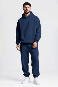 Survêtements pour hommes 2 pièces à manches longues athlétique Full Zip Sweatsuits Jogging Suit Set Casual Outdoor Streetwear Sport Tracksuit Set - Product Image 6