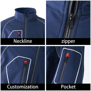 بيع بالجملة ملابس السلامة لحام النار ملابس العمل الميكانيكية تنفس سترة العمل للرجال سترة السلامة فر - Product Image 5