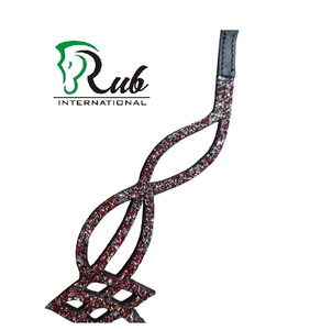Rub International Leather Browband-Design personnalisé Logo de taille personnalisable de haute qualité Ajustement confortable pour le modèle d'équitation - Product Image 3