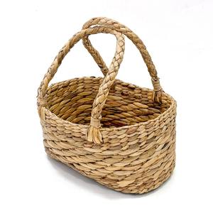 Paniers de saule tissés à la main panier de fille de fleur de jacinthe d'eau pour les accents de fête de mariage et cadeau - Product Image 2