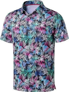 Chemise de golf pour homme de haute qualité, anti-rides, en tricot uni, avec logo imprimé numérique personnalisé, 100% coton, faible MOQ - Product Image 3