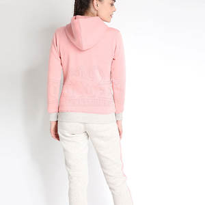 Survêtement à capuche de haute qualité pour femmes pour les coureurs d'hiver 100% coton motif solide vêtements de sport à la mode - Product Image 3