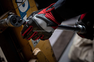 Gants d'impact de champ pétrolifère robustes durables anti-dérapants anti-vibration anti-coupure anti-impact lisse bracelet réglable 10 pouces - Product Image 5