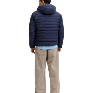 Veste matelassée hybride pour homme avec logo personnalisé, veste zippée rembourrée personnalisable, veste chaude en duvet, streetwear, veste bomber pliable pour la randonnée - Product Image 2