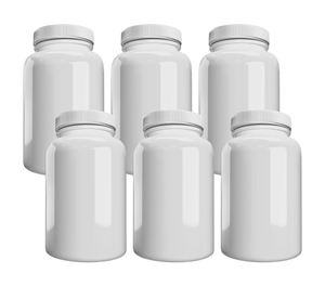 Boîte en plastique blanche 200 ml HDPE, flacons ronds blancs pour soins personnels, produits médicaux, boîte à pilules en plastique - Product Image 1