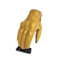Gants de moto tout-terrain en cuir PU, imperméables, unisexes, couleurs personnalisées pour la conduite à moto