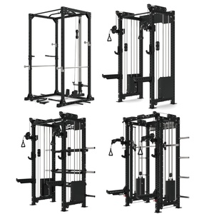 Rack à Squats Professionnel VIGFIT avec Câbles et Accessoire <span class=keywords><strong>Landmine</strong></span> pour Studio de Gym, Entraînement Multifonctionnel de Force Fonctionnelle - Product Image 3