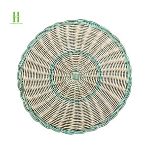 Plaques de chargeur en rotin tendance Boho napperon en rotin OEM Offre Spéciale napperon plaque de chargeur en osier du Vietnam - Product Image 6
