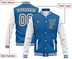 Chaquetas universitarias personalizadas al por mayor con nombre y número, sublimación y bordado para escuelas y clubes - Product Image 2