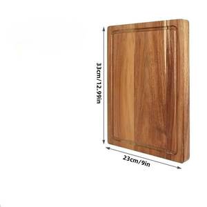 เขียงและถาดเสิร์ฟทรงสี่เหลี่ยมผืนผ้าไม้ทนทานแบบยั่งยืน - Product Image 4