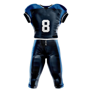 Uniforme de fútbol americano para hombre, diseño personalizado, camisetas, pantalones, aparejos transpirables de alta calidad, ropa de juego de entrenamiento de sarga - Product Image 1