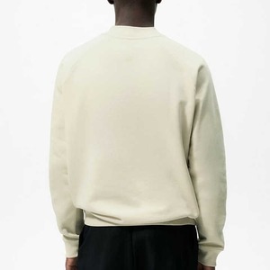 สเวตเชิ้ตแบบสวมหัวสำหรับผู้ชายเสื้อสเวตเตอร์แบบสวมหัวคอกลมแขนแร็กแลนผ้าคอตตอนโอเวอร์ไซส์ผ้าคอตตอน100% ตามสั่ง - Product Image 4