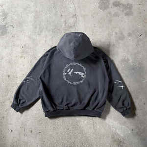 Fabricant Distressed Vintage Men Hoodie Stonewashed Oversized Hoodies High Quality Street Wear Y2K Boxy Fit Hoodie - Product Image 2