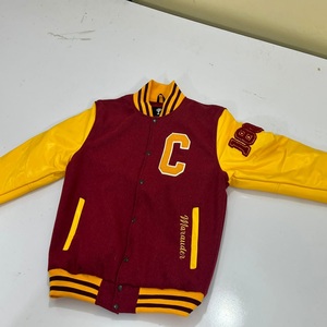 High Quality Varsity Jacket for Men Custom Logo Wool Chenille Embroidery <b>Winter</b> Season Leather Sleeves - Product Image 1