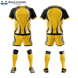 Maillot de Rugby à manches courtes de bonne qualité, uniforme de Rugby, ensemble de sport pour équipe de sport, raton laveur, nouveau, 2022 - Product Image 3