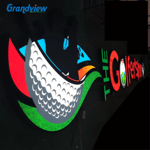 Tùy chỉnh Acrylic 3D dẫn đăng ký với độ sáng cao dẫn chiếu sáng cho văn phòng & trong nhà/ngoài trời sử dụng bề mặt thép không gỉ - Product Image 5