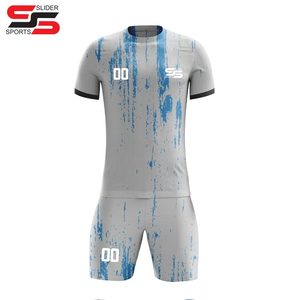 Vêtements de football pour hommes Kit d'uniforme de football Ensemble de sport de sublimation personnalisée Accepter des vêtements de sport avec logo personnalisé Demi-manches unisexe - Product Image 1