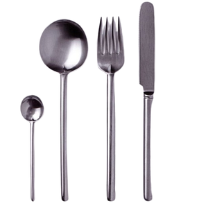 Ensemble de couverts en acier inoxydable faits à la main couverts de restauration en argent plaqué, y compris une cuillère et une fourchette pour les mariages et les événements - Product Image 6