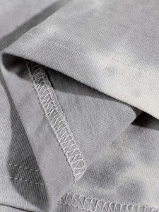 เสื้อยืดผู้ชายลายพิมพ์โลโก้ตามสั่ง ฤดูร้อน คุณภาพสูง ผ้าฝ้าย 100% จากผู้ผลิต ลายมัดย้อมและลายกราฟิกเอเลี่ยน ทรงหลวม - Product Image 6