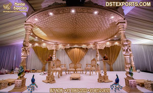 Managarai de boda de temática rústica, mantel de decoración de boda indio del Sur, estilo tradicional, configuración de Mandap DE BODA indio - Product Image 3