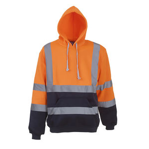 Nuevas sudaderas con capucha Hi Viz para hombre de alta calidad con cinta reflectante Cierre de cremallera Ropa de seguridad vial Sudaderas Hi Viz para la venta - Product Image 6