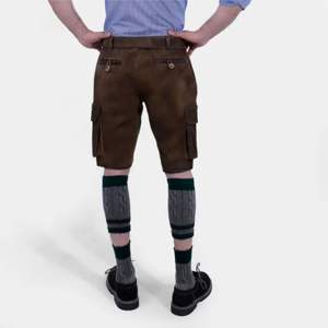 Pantalones cortos bávaros de cuero personalizadosLederhosen auténtico con bordado y Tirantes ajustables para Oktoberfest y Festival - Product Image 2