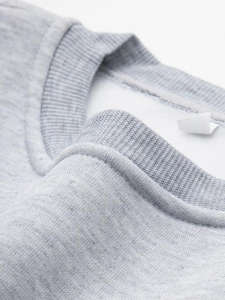 Ensemble de sweat-shirts pour hommes de qualité supérieure, 100% coton, lourd, surdimensionné, coupe ample, col rond, broderie personnalisée, impression en relief, décontracté - Product Image 4