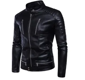 Veste en cuir vintage de haute qualité pour hommes-Style classique en cuir véritable et parfait pour les tenues décontractées et formelles - Product Image 2