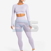 Ensemble de yoga en coton pour femme, ensemble deux pièces en toile unie, short et soutien-gorge de sport, vêtements de sport ajustés et respirants pour la remise en forme et l'entraînement
