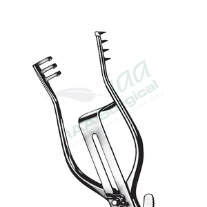 Retracteur Henley manuel chirurgical complet en acier inoxydable allemand auto-serrant avec lames centrales - Product Image 2